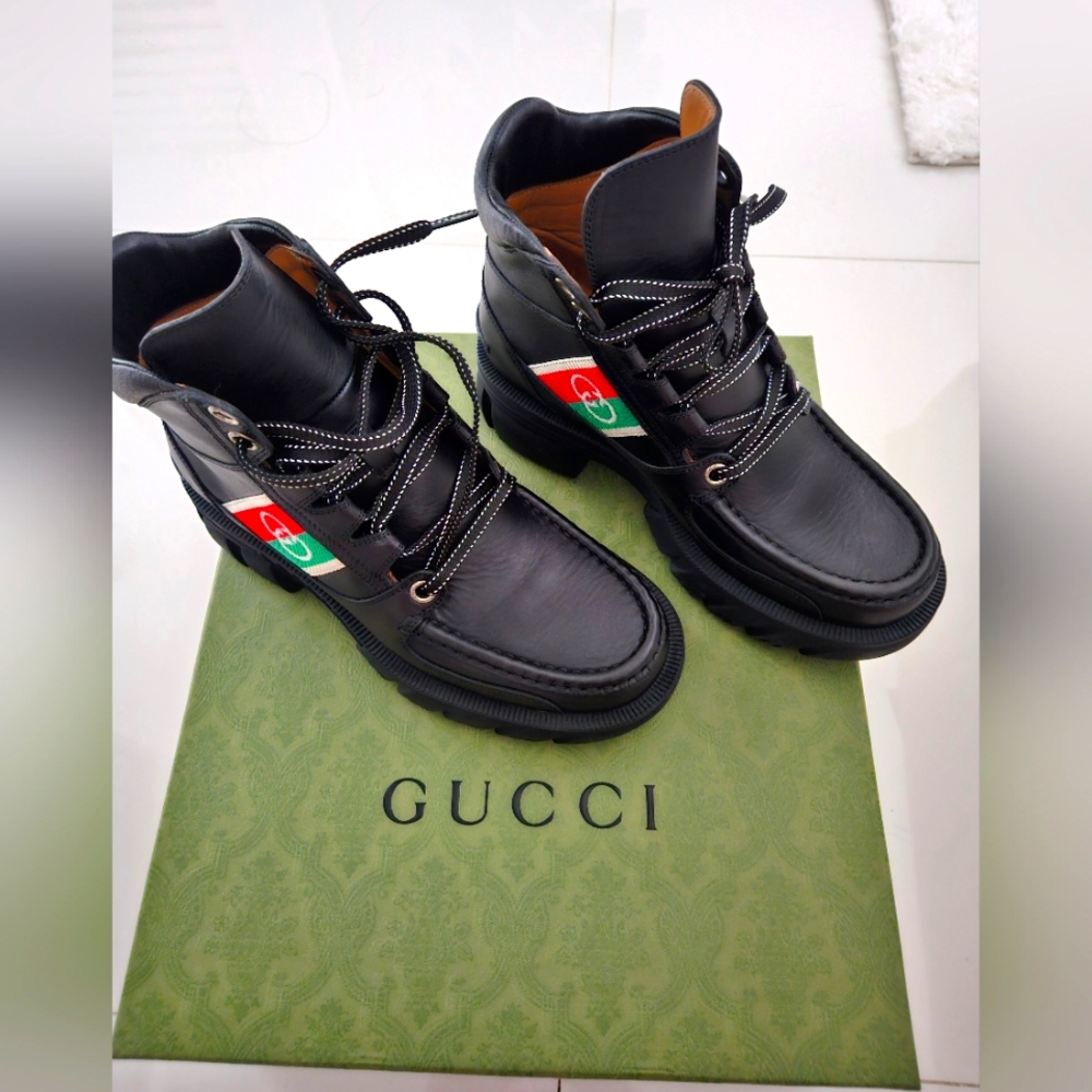 Gucci leather boots